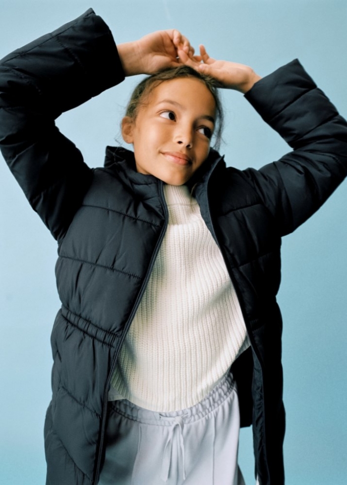 Mango Anorak largo acolchado - Azul marino oscuro