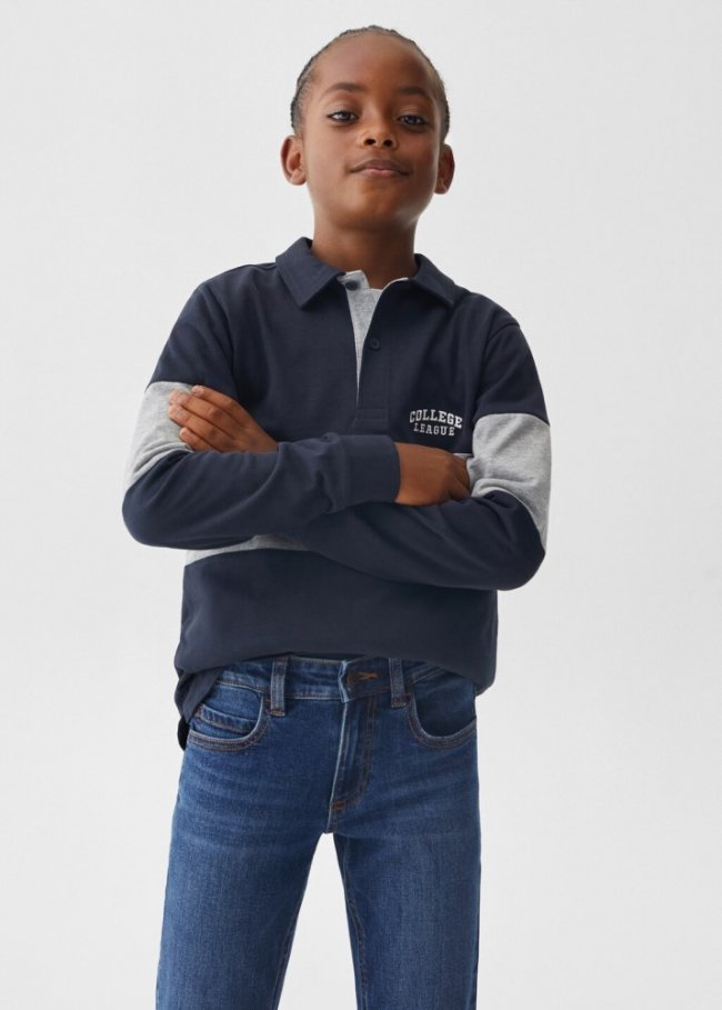 Mango Jeans slim fit - Azul oscuro