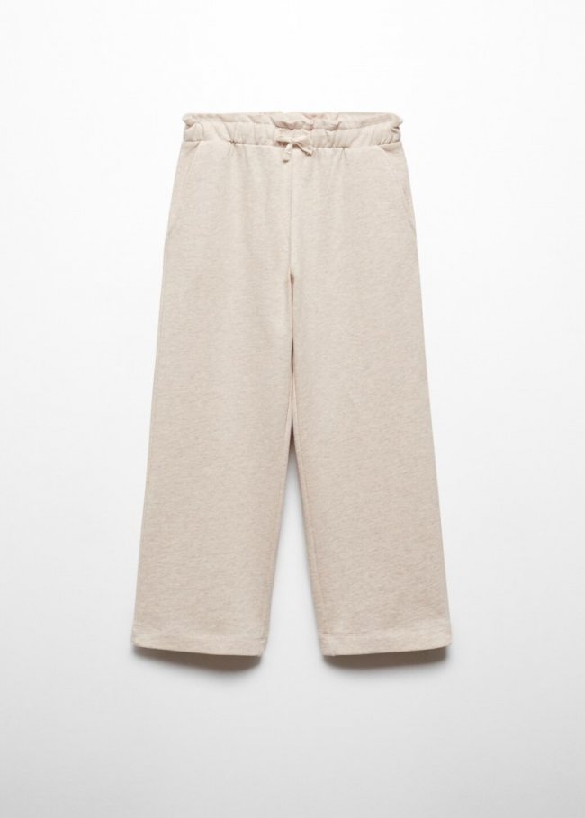 Mango Pantalón culotte algodón - Arena