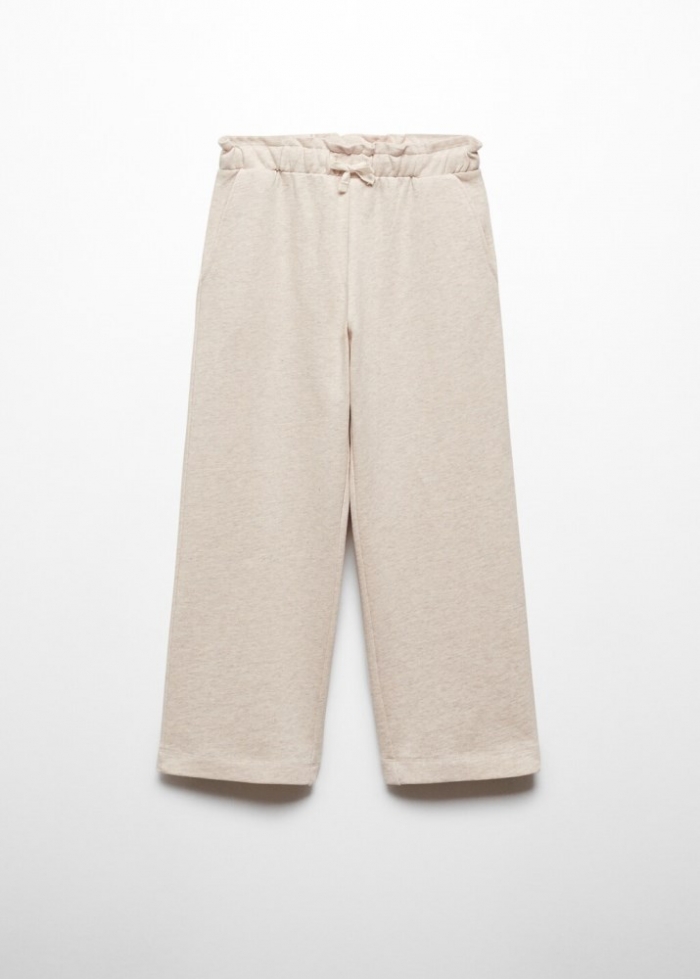 Mango Pantalón culotte algodón - Arena