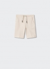 Mango Bermudas algodón - Beige
