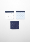 Mango Pack 3 bóxers estampados - Azul celeste