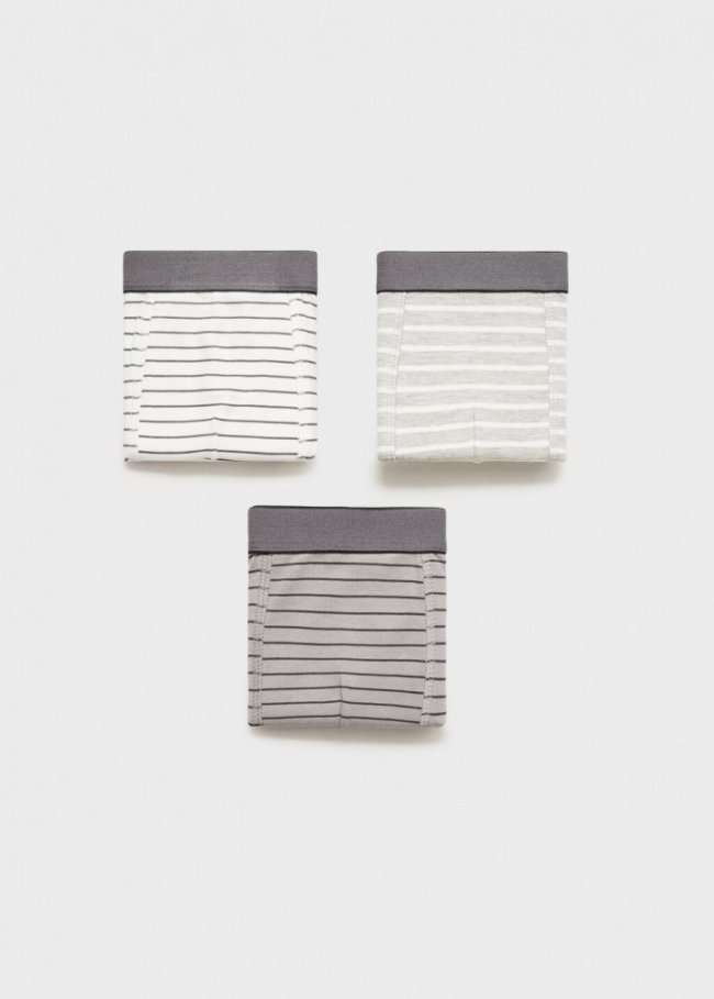 Mango Pack 3 bóxers combinados - Gris medio vigoré