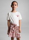 Mango Falda estampado paisley - Rosa