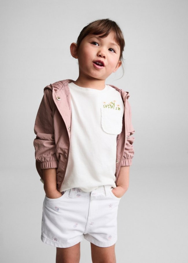 Mango Chaqueta bolsillos botones - Rosa