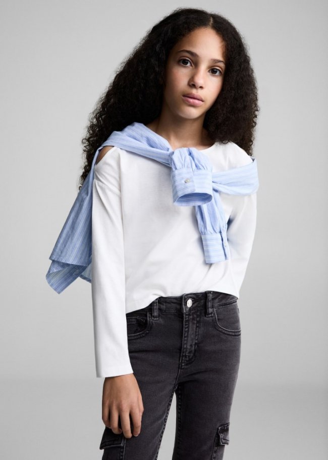 Mango Jeans cargo - Gris antracita