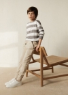 Mango Pantalón jogger cargo - Arena