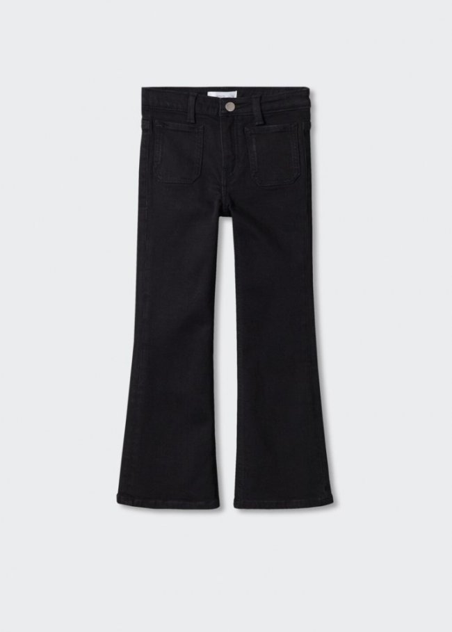 Mango Jeans terminación flare - Denim negro