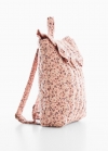 Mango Mochila estampada - Rosa palo