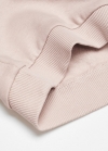 Mango Sudadera dibujo bordado - Rosa