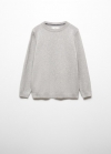 Mango Jersey punto algodón - Gris medio vigoré