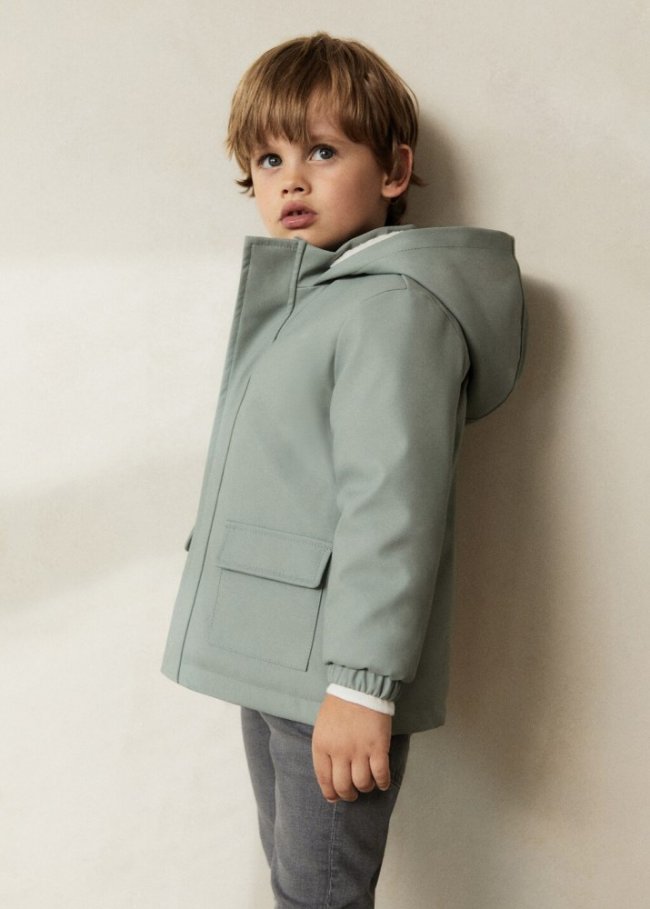 Mango Chaqueta interior borreguito - Verde
