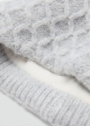 Mango Bufanda punto trenzado - Gris