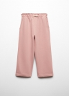 Mango Pantalón culotte algodón - Rosa