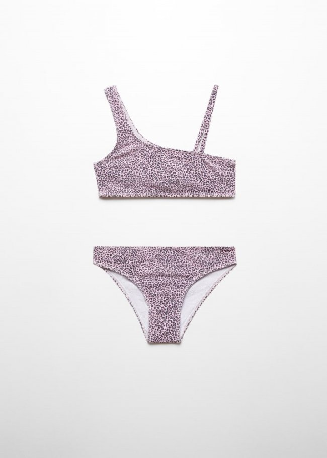 Mango Bikini estampado leopardo - Rosa