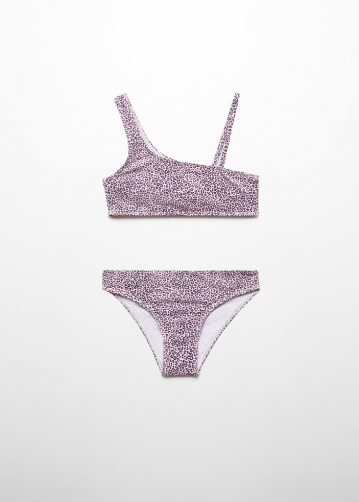 Mango Bikini estampado leopardo - Rosa