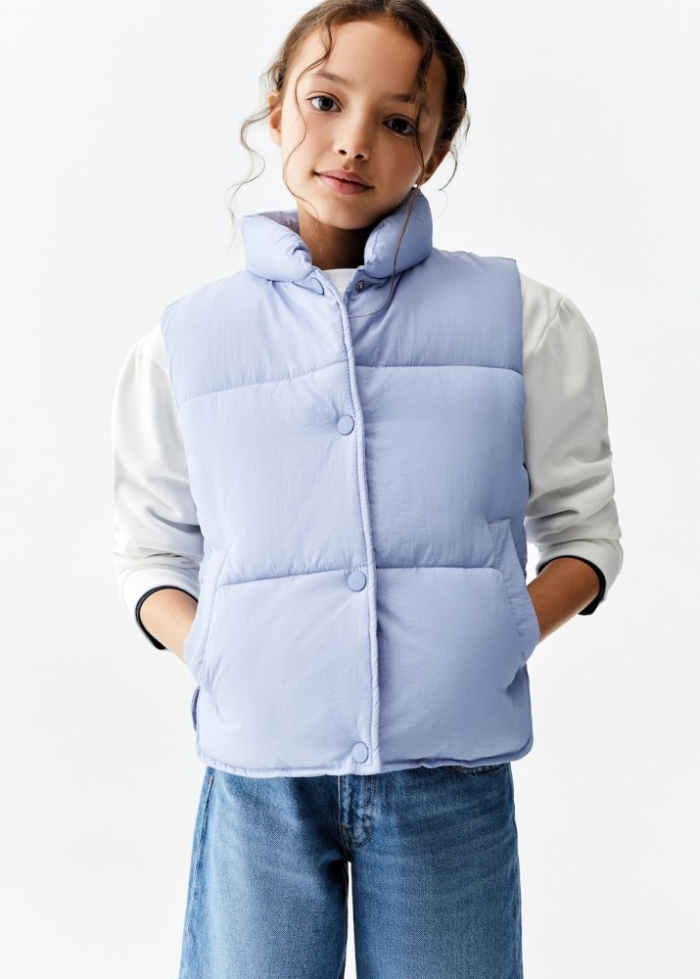 Mango Chaleco acolchado - Azul