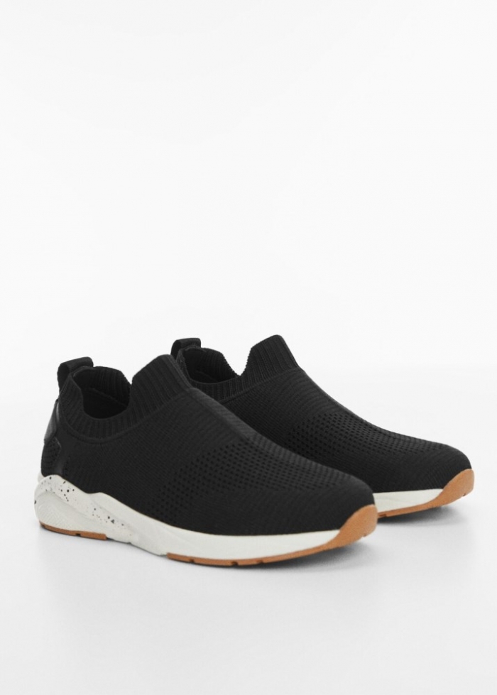 Mango Deportivas calcetín - Negro