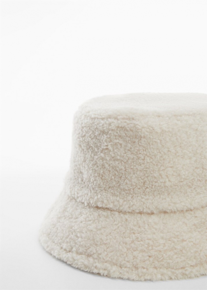 Mango Gorro bucket pelo - Caramelo