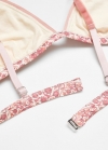 Mango Sujetador triangular estampado - Rosa