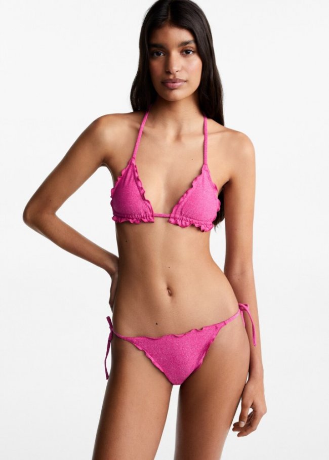 Mango Bikini lúrex - Fucsia