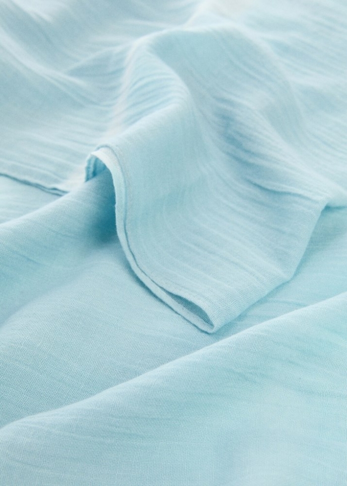 Mango Pareo estampado tie-dye - Azul celeste