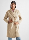 Mango Trench clásico cinturón - Beige