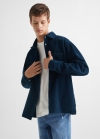 Mango Sobrecamisa micropana - Azul