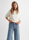 Mango Jeans culotte bolsillos - Azul