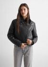 Mango Cazadora biker doble faz - Negro