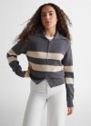 Mango Jersey punto cremallera - Gris antracita