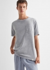 Mango Pijama largo rayas - Gris
