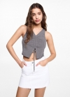 Mango Top acabado brillante - Plata