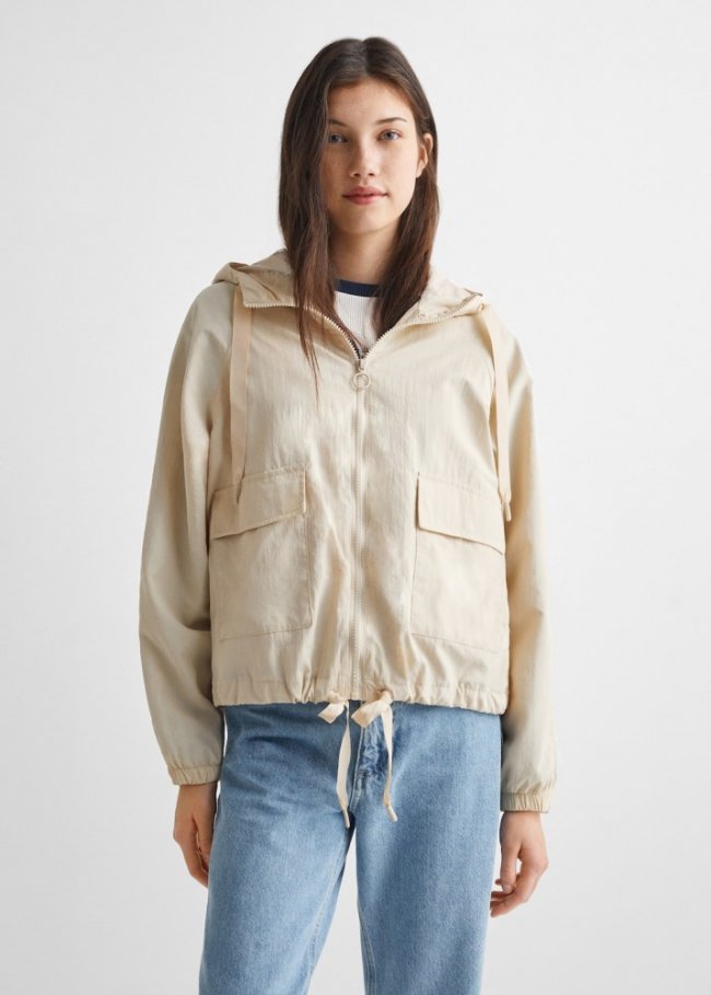 Mango Chaqueta bolsillos ligera - Gris hielo
