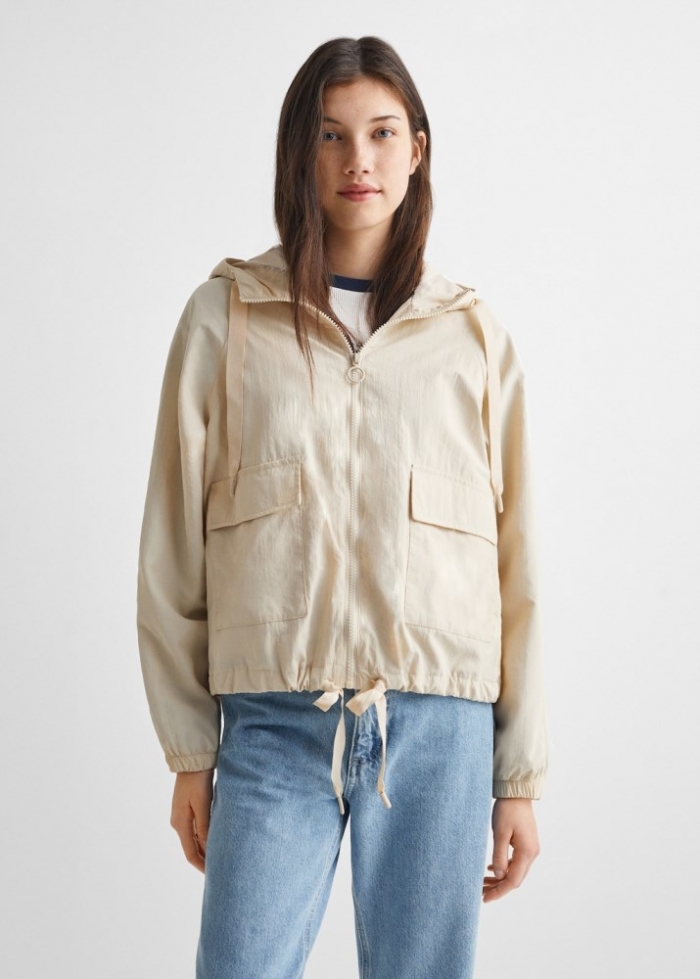 Mango Chaqueta bolsillos ligera - Gris hielo