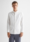 Mango Camisa regular fit Oxford algodón - Blanco