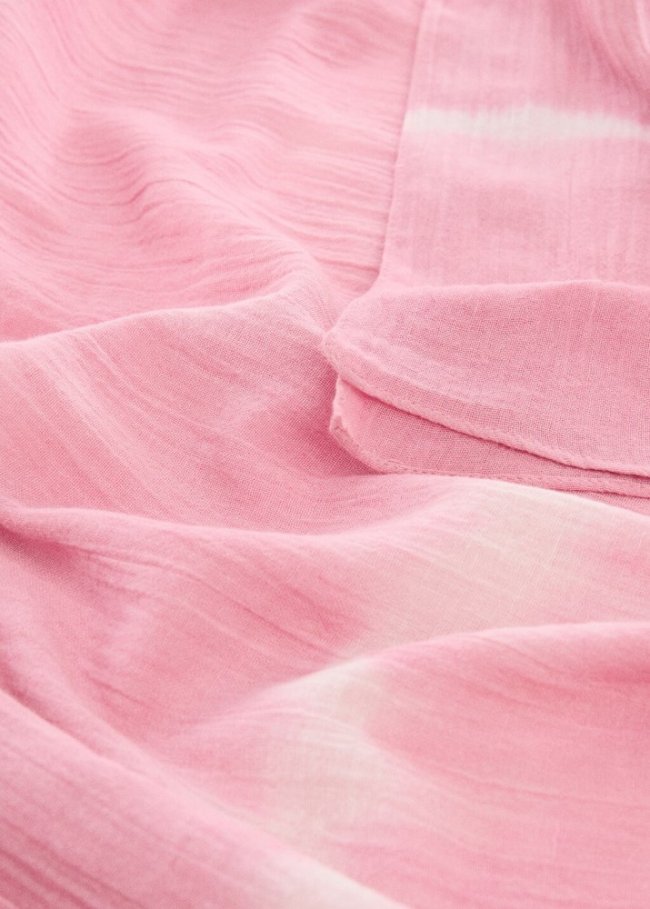 Mango Pareo estampado tie-dye - Rosa palo
