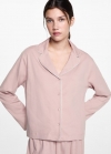 Mango Pijama largo algodón - Rosa palo