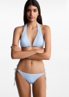 Mango Bikini rayas - Azul celeste