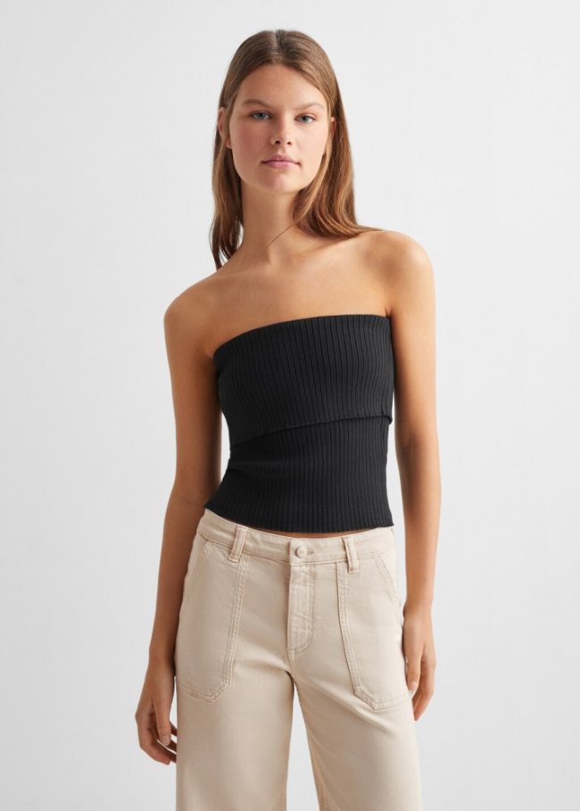 Mango Top palabra de honor - Negro