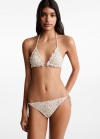 Mango Bikini estampado leopardo - Blanco roto