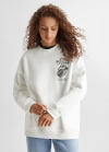 Mango Sudadera The Rolling Stones - Blanco roto