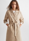 Mango Trench clásico cinturón - Beige