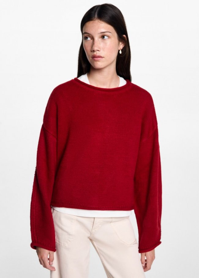 Mango Jersey punto - Rojo