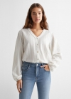 Mango Jeans terminación flare - Azul medio