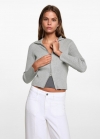 Mango Jeans Wideleg costuras decorativas - Blanco