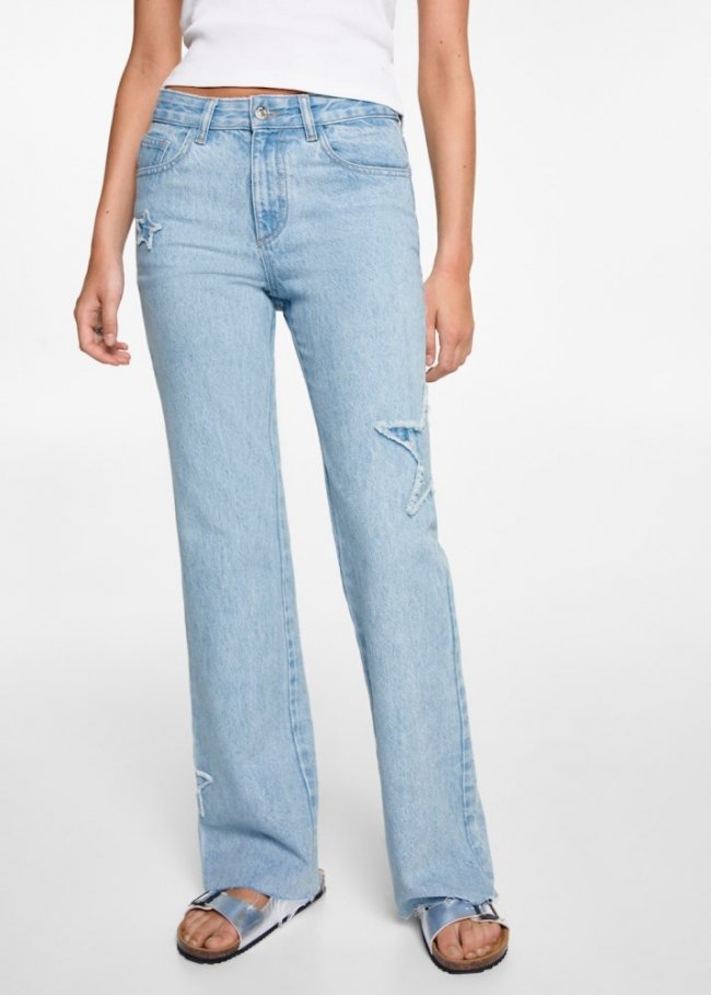 Mango Jeans regular estrellas - Azul claro