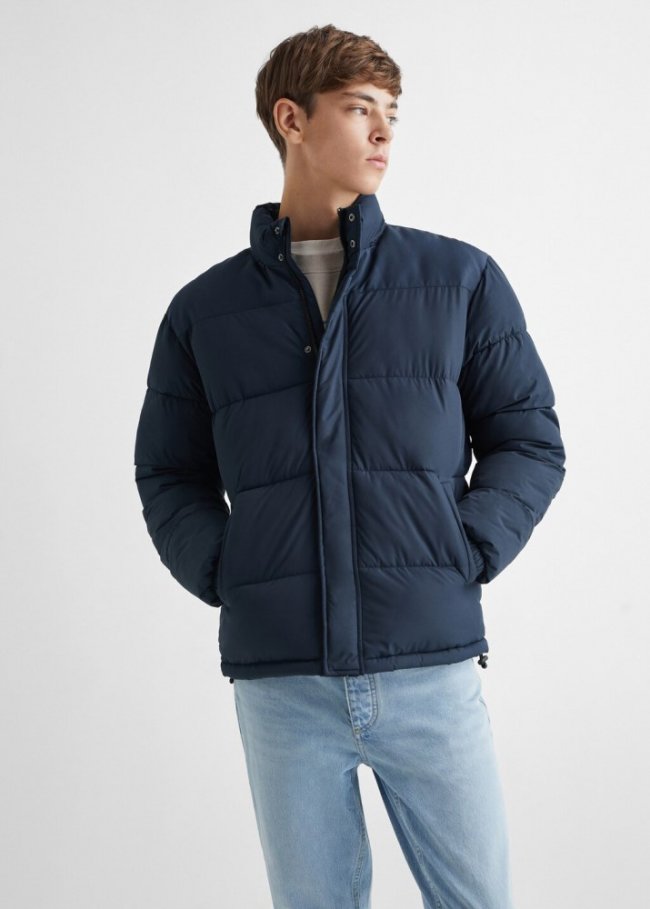 Mango Anorak acolchado - Azul marino oscuro