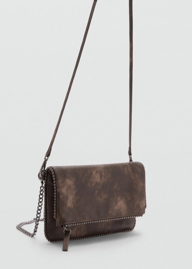 Mango Bolso sobre cadena - Marrón