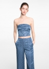 Mango Top palabra de honor - Azul